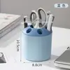 Porta-canetas DIY de grande capacidade com cinco compartimentos atacado criativo minimalista caixa de armazenamento de porta-canetas para material de escritório mesa de estudante