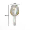 Pala de hielo de acero inoxidable espesada integrada para harina de grano, azúcar, alimentos, té, pala multiusos, tienda de té con leche, pala especial
