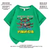 Roupas Infantis John's Farm Camisetas de Manga Curta para Meninos Roupas de Verão Estilo de Verão Tops de Algodão para Crianças Médios e Grandes Camisetas de Verão para Crianças