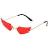 2023 nuevas gafas de sol transfronterizas ojos Europa y Estados Unidos personalidad gafas de sol divertidas moda hip hop alas gafas de sol mujeres