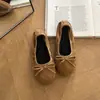 Sapatos Mary Jane Femininos Clássicos Doces com Laço 2026 Outono Novo Slip-on Baixos Sola Macia