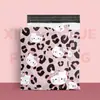 Bolsa de embalaje logístico con diseño de garra de gato, engrosada, con estampado de dibujos animados, resistente a los daños y a los daños, color exprés