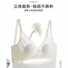 Sutiã de Renda Francesa com Bojo Triângulo para Mulheres Fino Push-up Seios Pequenos Lingerie Sexy Liquidação Fora de Época