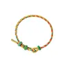 Pulseras Tejidas del Festival del Bote del Dragón DIY Pulseras Tejidas Hechas a Mano para la Paz y la Alegría, Pulseras de Colores Zongzi para Niños Regalo