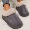 Botas de neve, dropshipping transfronteiriço, sapatos de algodão para outono e inverno, unissex, chinelos internos com sola grossa de EVA e forro de pelúcia
