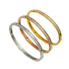 Pulsera Transfronteriza de Acero de Titanio de Nicho Incrustada con Diamantes con un Toque de Lujo, Diseño Estrellado, No se Desvanece, Regalo Exquisito y de Moda