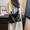 Bolso Bolso Cruzado de Mujer de Gran Capacidad 2025 Nuevo Impermeable de Tela de Nailon Bolso Tote Trabajo Viajero Estilo Coreano Bolso de Hombro