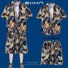 Vacaciones en la Playa Ropa de Baño para Hombre, Camisa de Viaje Isla Hainan Sanya, Conjunto de Dos Piezas Camisa Floral Hawaiana y Pantalones Cortos