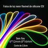 Tira de néon flexível de silicone led 12v Forma de palavra sem fio Outdoor à prova d'água Publicidade Sinais decorativos Tira de luz