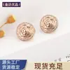Botones Metálicos Cosidos a Mano con Patrones Cuadrados Internos y Redondos Externos para Abrigos de Lana, Chaquetas, Trajes, Ropa Formal y Botones