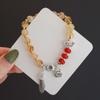 Pulsera de Cristal de Cristal Huangta Natural Nuevo Diseño Chino Pulsera Retro Pulsera Nicho de Lujo Ligero Venta al por Mayor