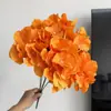 Flores de Hortênsia Artificiais de 5 Cabeças para Arranjos de Casamento, Exposições Florais, Decorações de Janela e Buquês de Flores Artificiais