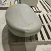 Taburete Personalizado de Mármol Terrazzo Gris Cemento Partícula Fina Forma de Guijarro Especial para Exteriores Adornos de Piedra Artificial de Hormigón