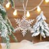 Cross-border novo Natal transparente floco de neve acrílico cinco estrelas gelo pingente de gelo árvore de Natal decorações floco de neve
