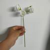 Flor artificial único botão persa segurando pequena rosa falsa flor mesa mão amarrada pequena rosa flor de seda cross-border venda quente