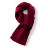Bufanda nueva de otoño e invierno: 100% cachemira pura, cálido, estilo mujer, tejido, color liso, diseño liso, con perforaciones para ventilación, a prueba de viento y cómodo de llevar