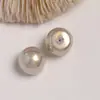 Parche de Perla Redonda Media Esfera Ins Estilo Japonés Tu Zhen Perlado de Pera con Cintura Alta para Pendientes DIY para Mujer, Accesorios de Decoración para Zapatos