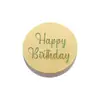 Marcado Láser Transfronterizo Feliz Cumpleaños Decoración de Pastel Acrílica Cupcake Fiesta de Feliz Cumpleaños Enchufe