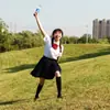 Uniforme Jk Feminino Verão Estilo Japonês Estilo Preppy Camisa de Manga Curta Uniforme de Classe Estudante do Ensino Médio Formatura Uniforme de Reunião Esportiva Terno