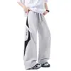 Pantalones Tácticos de Paracaidista con Bloques de Color para Hombre, Nuevo Estilo Americano de Verano, Diseño Holgado, Pierna Recta, Deportivos Casuales