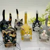 Navidad transfronteriza cola de gato cola de gato de pie mini micro paisaje adornos de gato resina decoraciones para el hogar
