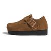 Sapatos Birkenstock de Couro Genuíno com Solas Grossas e Aumento Interno de Altura de 5,5cm para Mulheres, Sapatos Solteiros Novo Estilo Outono 2025 para Pessoas Baixas, Sapatos Birkenstock