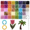Cuentas de tubo de vidrio más vendidas transfronterizas 3 mm 6 mm caja de juego pulsera colgante manualidades accesorios para joyería DIY cuentas