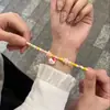 Pulseira Ajustável de Alto Valor com Cabeça Sanrio para Mulheres Gato Kt Cachorro Pacha Pulseira de Contas Estilo Casal Presente para Melhor Amigo