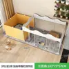 Cerca para animais de estimação Isolamento para cães Combinação livre Interior Canil para cães pequenos com área sanitária Cerca doméstica Gaiola para cães