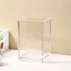 Portalápices Acrílico Transparente de Pegamento en Crema para Bricolaje Caja de Almacenamiento de Escritorio Cubo de Almacenamiento para Brochas de Maquillaje de Bricolaje Accesorios Hechos a Mano