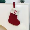 Decoraciones Navideñas Bolsa de Regalo Colgantes Letras de Árbol de Navidad Colgantes de Calcetín de Navidad Accesorios para Diseño de Escena Interior