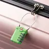Cerradura de combinación TSA de 4 dígitos para maleta de viaje al aire libre, indicador de punto rojo de aduanas, candado para mochila de equipaje, candado pequeño de combinación para maleta
