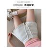 Shorts Esportivos de Verão Feminino 2026 Novo Estilo, Calça de Pernas Largas Emagrecedora com Fendas Laterais e Forro, Comprimento Três Quartos