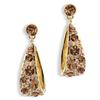 Venta Caliente Transfronteriza Champagne Elegante Estilo Celebridad Moda Zircón Pendientes de Gota de Agua Estilo Hong Kong Elegante Celebridad de Internet Pendientes Calientes