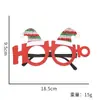 Óculos de Decoração de Natal Crianças Festa de Natal Fantasia Adereços para Fotos Armação de Óculos Laço Papai Noel