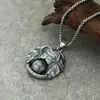 Europa y Estados Unidos transfronterizo nuevo retro punk elefante auspicioso animal colgante ins hip-hop calle titanio acero fundición de moda collar para hombre