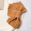 Cachecol Pequeno de Tricô Cruzado Preguiçoso Feminino Outono e Inverno Estilo Coreano Estilo Japonês Versátil Acolchoado Quente Cachecol de Lã Moda ins Cachecol