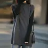 Chaleco de Punto Coreano Holgado de Lana 100% Pura de Longitud Media con Cuello Alto Parcial para Mujer Otoño e Invierno Suéter Chaleco sin Mangas