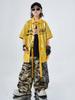 Roupas Hip-Hop Modernas para Crianças Conjunto de Duas Peças de Manga Curta de Verão para Meninos Hip-Hop Street Hip-Hop Roupas de Performance Modernas e Descoladas para Crianças