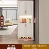 Gabinete de Zapatos para Entrada de Madera Maciza, Recibidor, Puerta de Sala de Estar del Hogar, Compartimento Integrado de Gran Capacidad, Taquilla de Almacenamiento en Pared