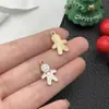 Colgante Navideño de Gota de Aceite de 50 Aleaciones DIY Reno Campana Muñeco de Nieve Bastón Pulsera Pendientes Accesorios