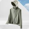 Roupa Feminina de Proteção Solar Verão Aba Removível Outdoor Elástica Esportiva Lazer Roupa de Pele 9108S