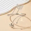 Pulsera Abierta de Brazo Irregular para Joyería Transfronteriza, Anillo de Brazo de Flor Mariposa Personalizado Estilo Punk, Pulsera de Estrella de Mar con Temática Oceánica