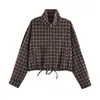 Comercio Exterior Transfronterizo Venta al por Mayor de Ropa para Mujer Otoño 2026 Nuevo Chaqueta a Cuadros con Cremallera 3067757 Pantalones de Falda de Pliegues Anchos 3152509