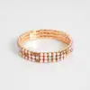 Pulsera Elástica Cruzada Más Vendida con Pedrería Completa Patchwork Multicolor Color AB Pulsera de Pedrería al Agua Joyería de Mano de Lujo Ligero para Fiesta de Mujeres Incrustaciones de Pedrería