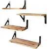 Estante de almacenamiento de madera para pared, Estante de almacenamiento para la entrada de la sala de estar, Estante de almacenamiento para jarrones y libros, Estante de almacenamiento giratorio