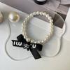 Collar de perlas con cinta de letra de gato y perro joyería hecha a mano con cuentas para mascotas gato alemán sin pelo fabricantes venta al por mayor