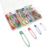 Alfinetes de Segurança Coloridos de Múltiplas Especificações, Broches, Etiquetas para Decoração de Roupas, Acessórios, Alfinetes de Fixação, Conjunto Combinado