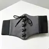 Cinto de cintura feminino de alça larga, modelador e elástico, versátil para vestidos e blusas, cinto de cintura trançado