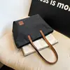 Bolso de Lona de Moda Estilo Europeo Nuevo para Mujer Otoño Gran Capacidad Cruzado Debajo del Brazo Bolso de Mujer Casual Simple Bolso Grande de Moda